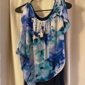 Apt. 9 Blue Floral Women's Blouse